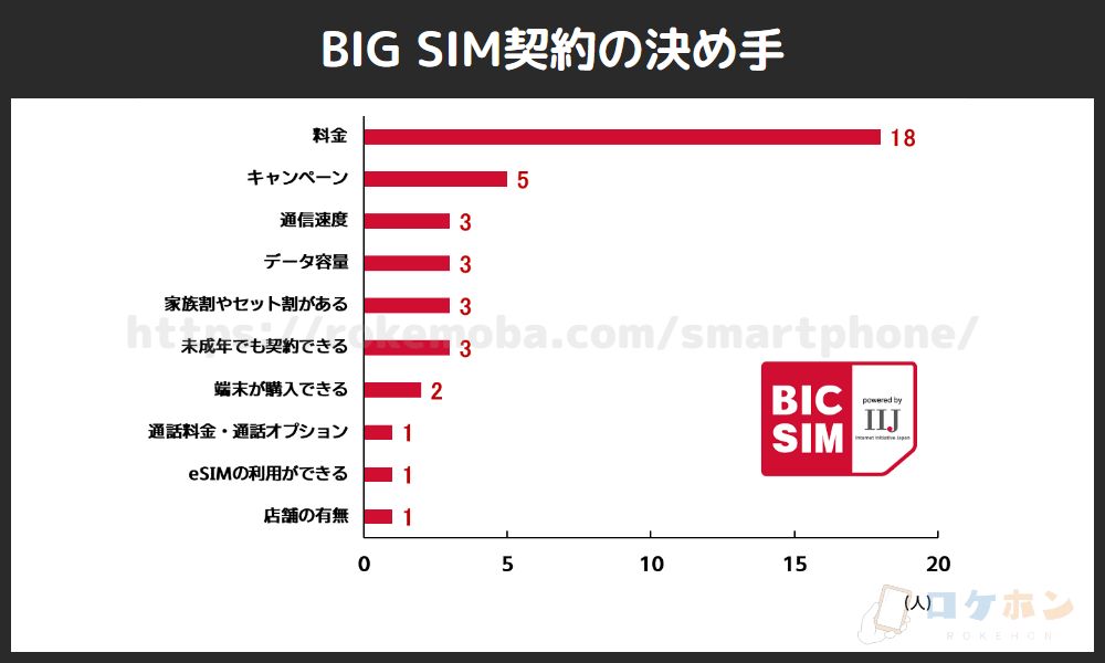 BIC SIM契約の決め手